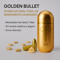 Golden Bullet – Potenciador Masculino Natural ULTRA POTENTE, DURACIÓN DE 4 A 7 DÍAS
