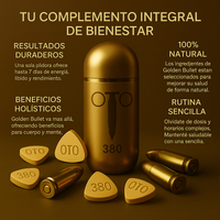 Golden Bullet – Potenciador Masculino Natural ULTRA POTENTE, DURACIÓN DE 4 A 7 DÍAS
